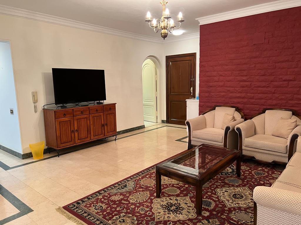 Furnished 3-Bedrooms Flat For Rent|Maadi Sarayat|240m²