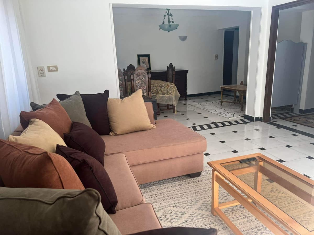 Furnished 2-Bedrooms Apartment With Cozy Area In Maadi Degla