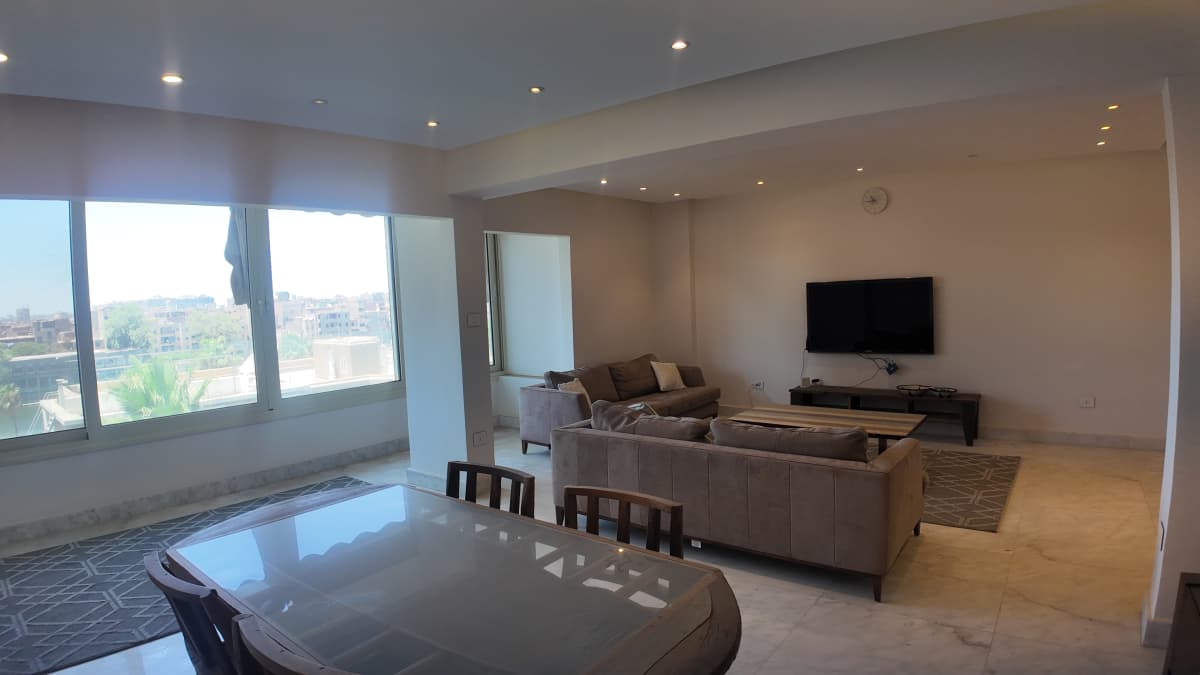 Specious 2-Bedrooms Apartment With Bright Interiors In Zamalek