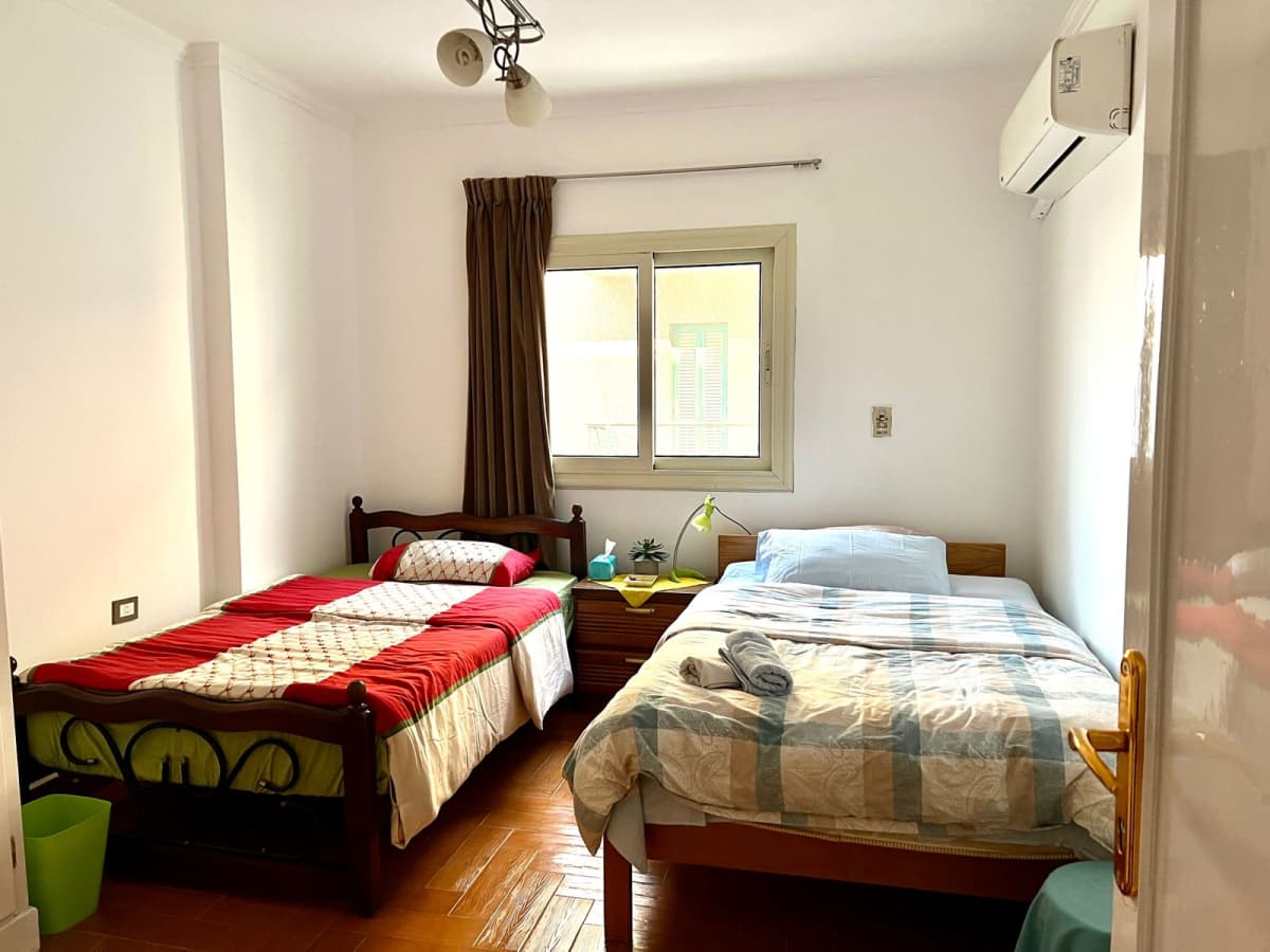 Bright 2-BR Apartment with Private Balcony in Maadi