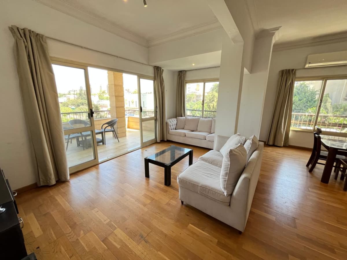 Spacious 3-BR Apartment with Private Balcony in Degla Maadi