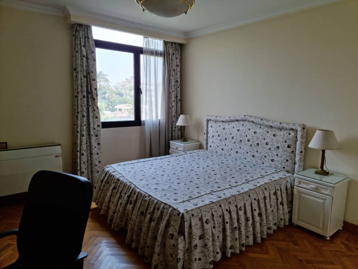 Breezy & Bright Furnished Apartment For Rent In Quiet Sarayat Maadi.