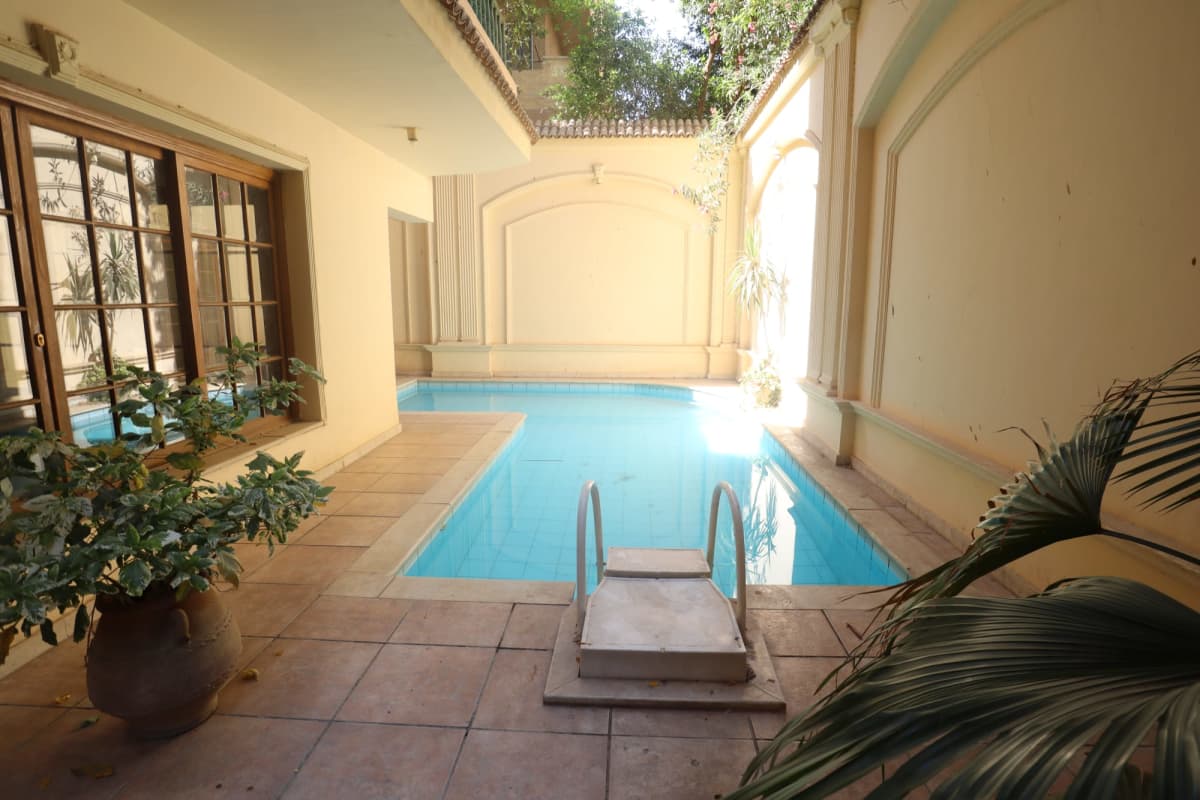 Semi Furnished Ground Floor with Private Pool In Maadi Degla
