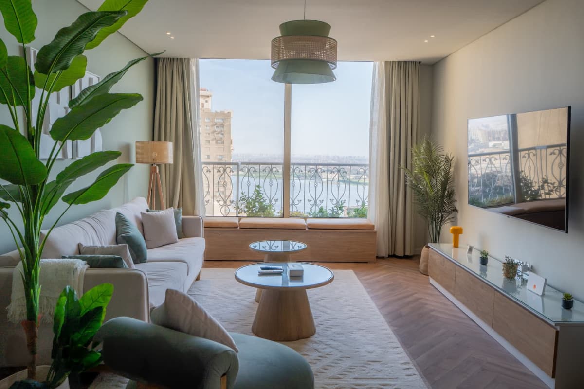 Bright 2BR apartment in Maadi Nile view — Maadi El Khabiry El Sharkia