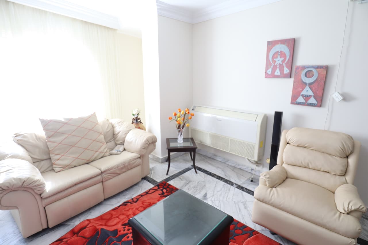Bright || 3-Bedroom Apartment with Balcony & Pool in Maadi