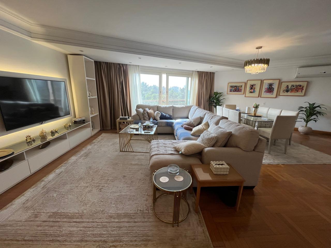  Sunny Apartment For Rent In Maadi Sarayat.