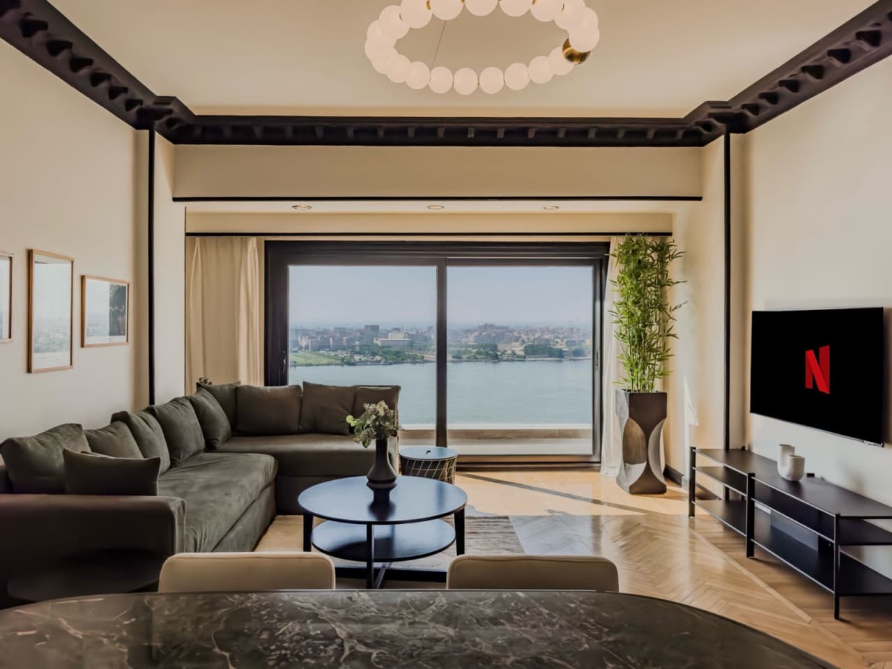 Furnished Apartment With 3bedrooms In Maadi Sarayat.