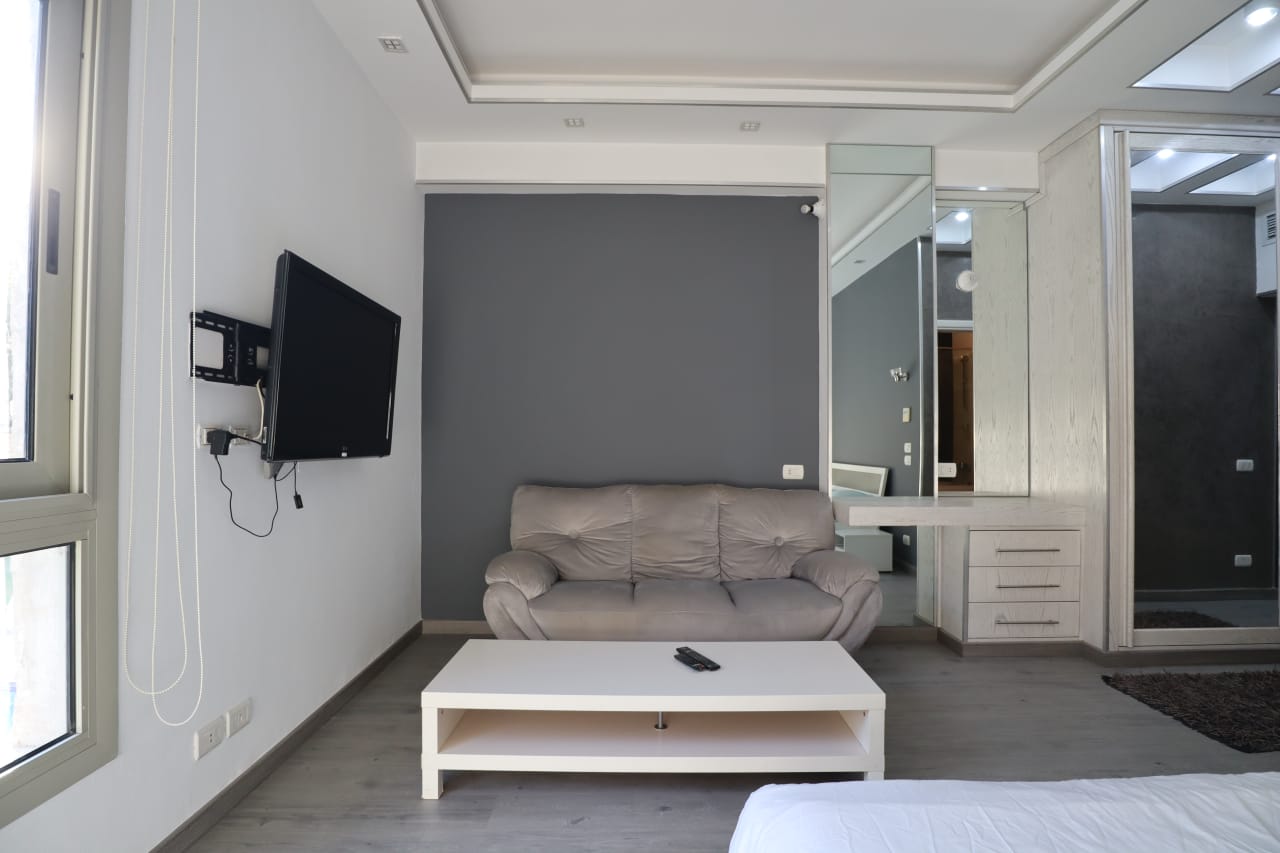 Furnished Studio in Maadi | Pool, Spa & Gym