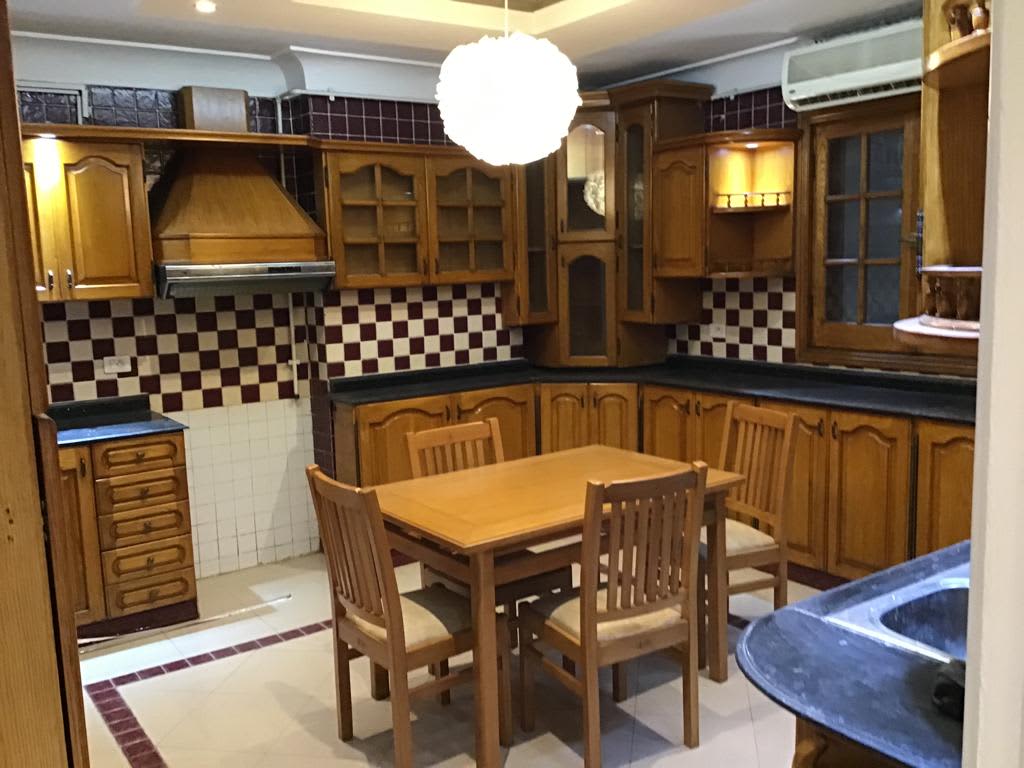 Furnished Apartment Overlooking Garden In Maadi Sarayat. 