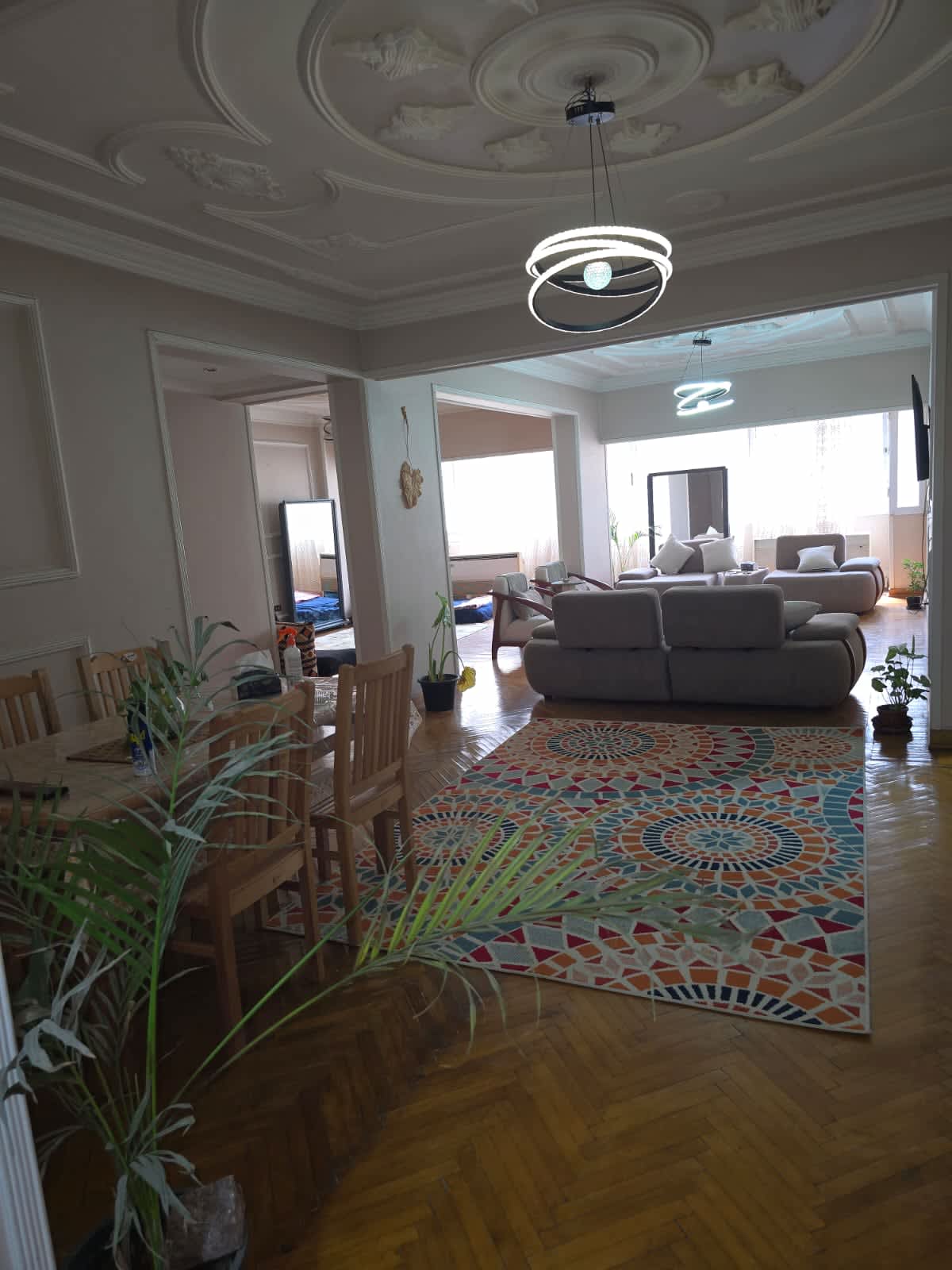 Sunny & Spacious Apartment with Large Reception in Maadi