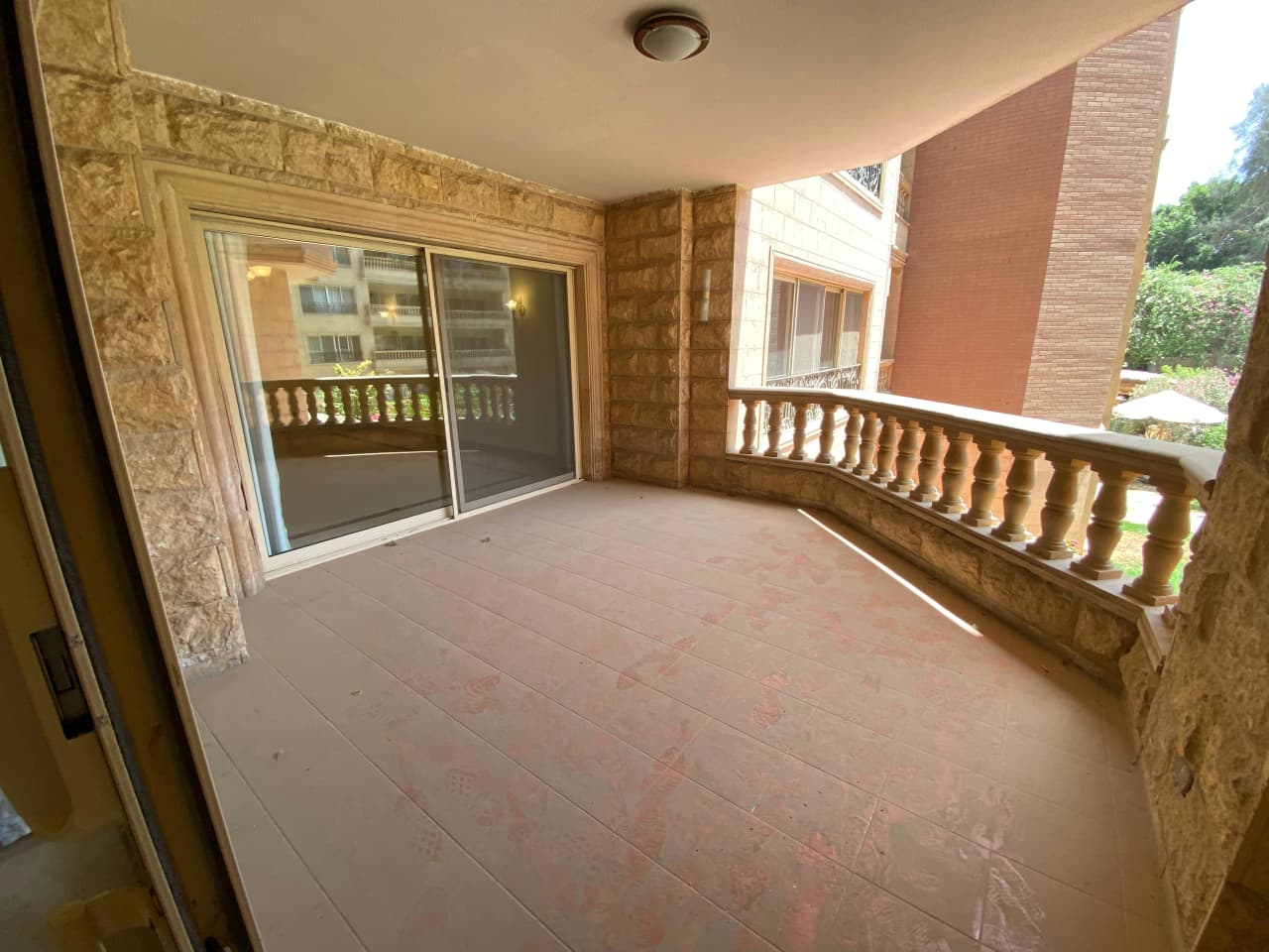 Apartment With Wide Balcony In Amazing Compound.