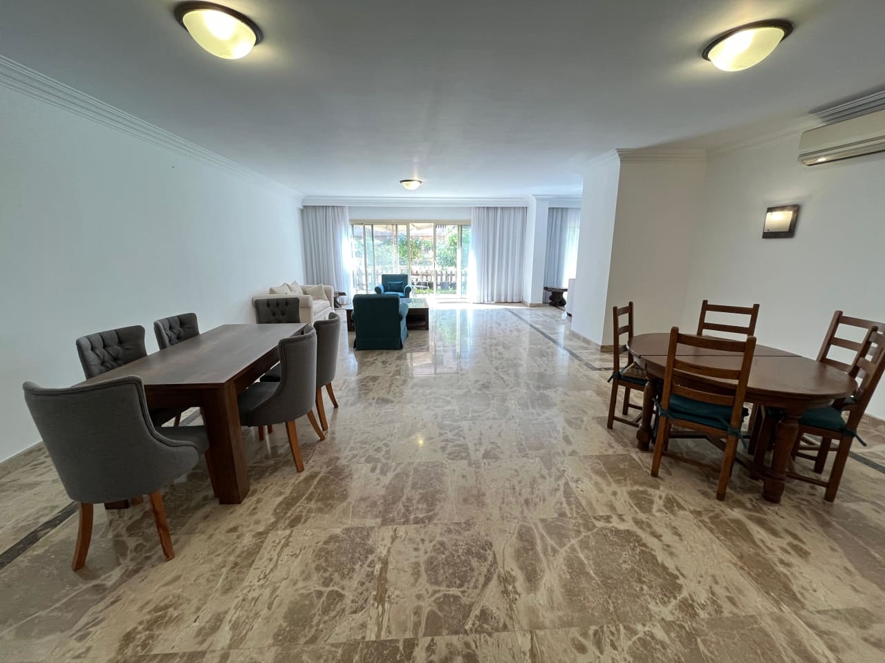 Furnished Apartment With Pool& Entrance In Maadi Saryat.