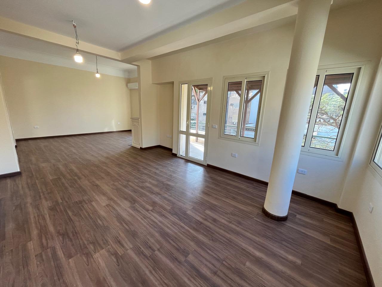 Semi-furnished flat located on the Nile in Zamalek.