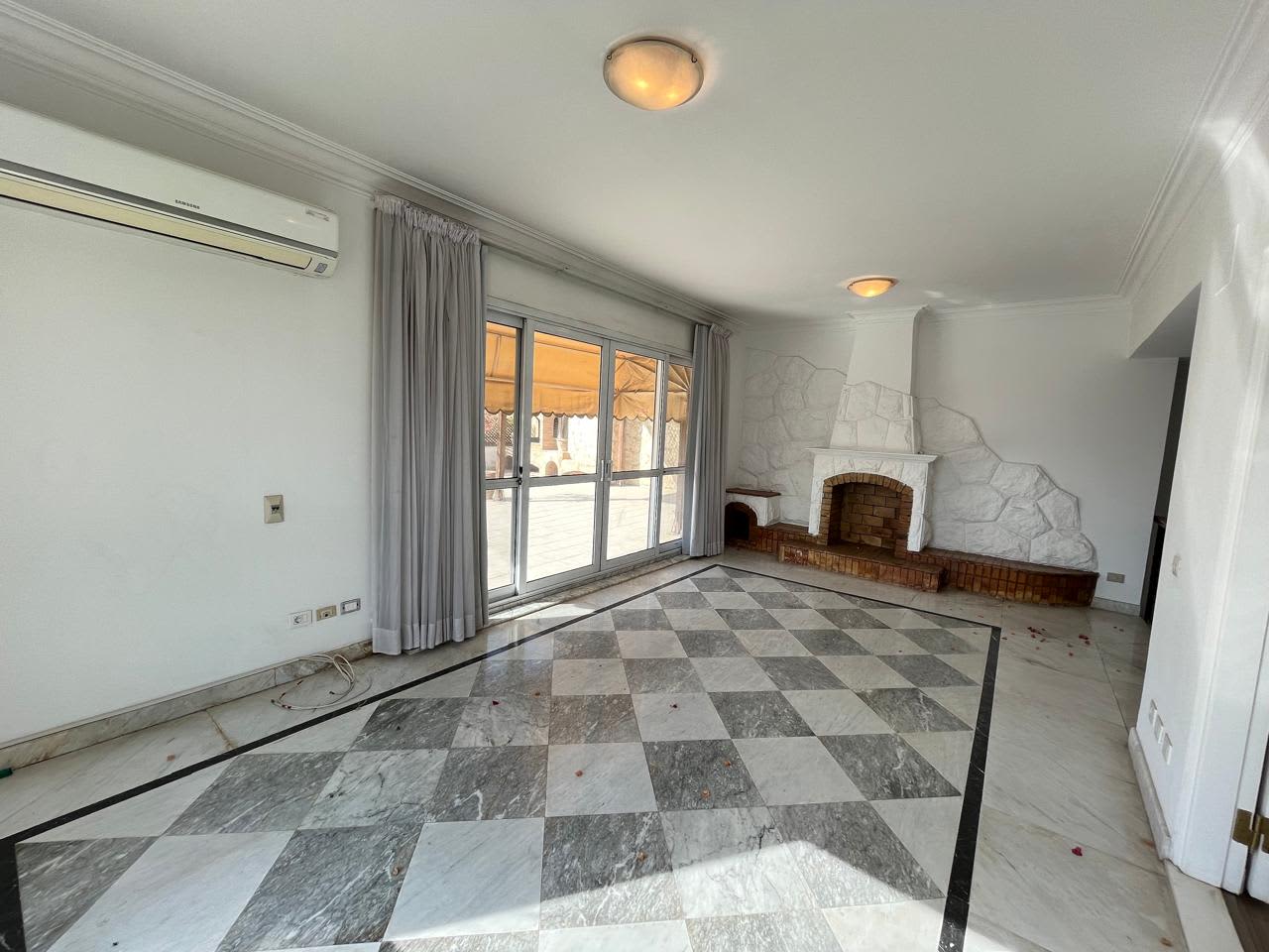 Semi-furnished apartment for rent in Maadi, Cairo.