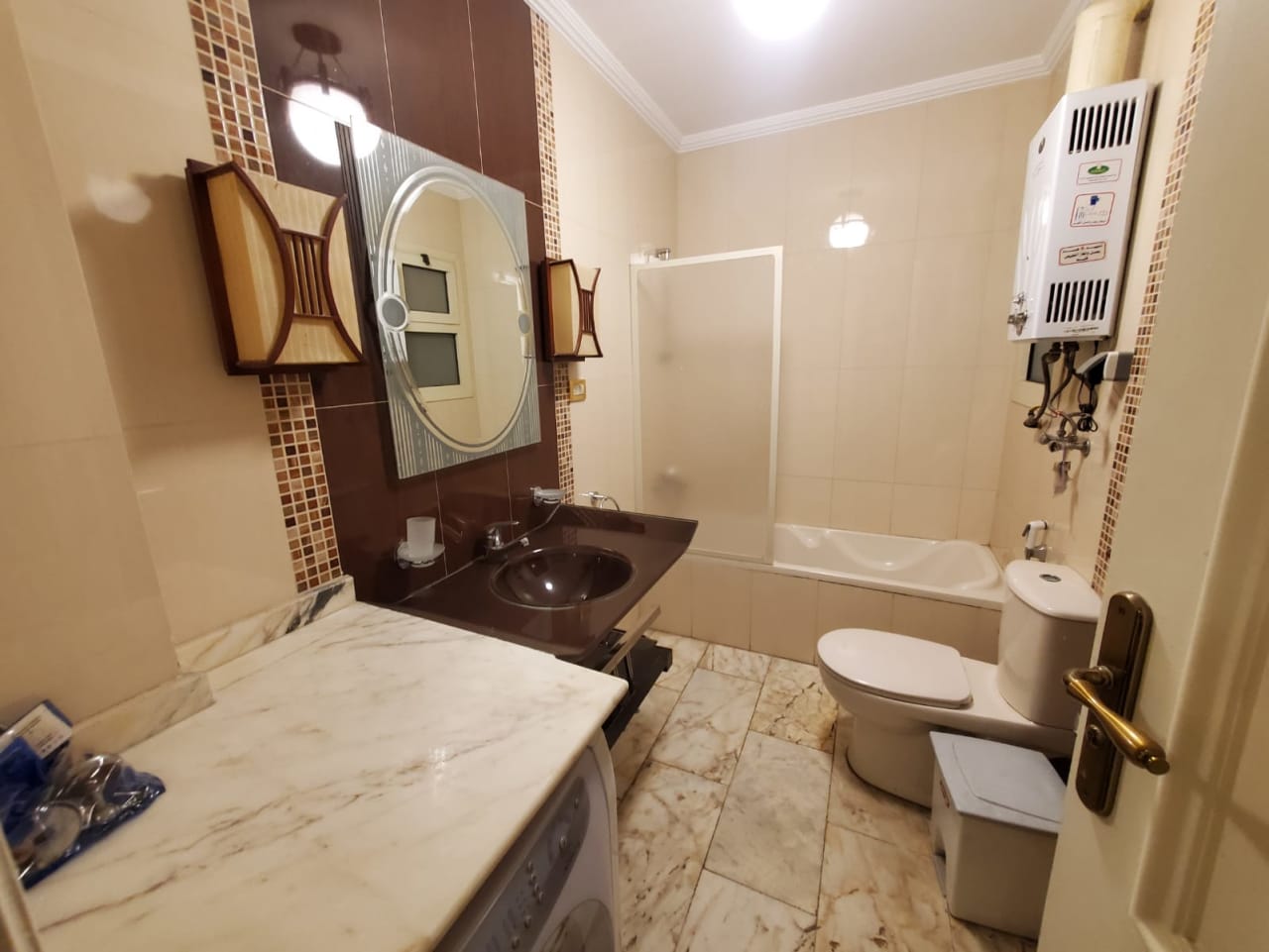 Ground-floor apartment for rent in Maadi Sarayat.