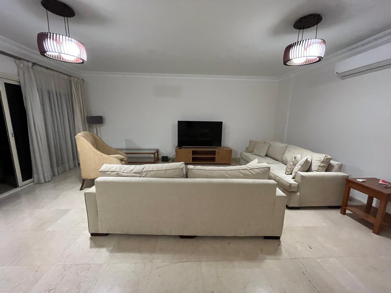 Stylish: Fully Furnished Apartment with Pool in Maadi Sarayat.