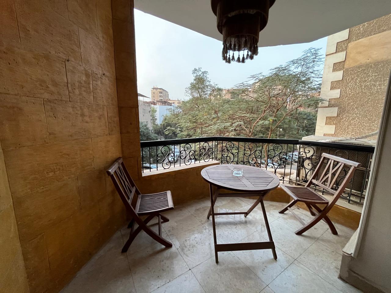 Spacious 3BR Apartment for Rent Maadi | 200 sqm with Balcony & Green Views