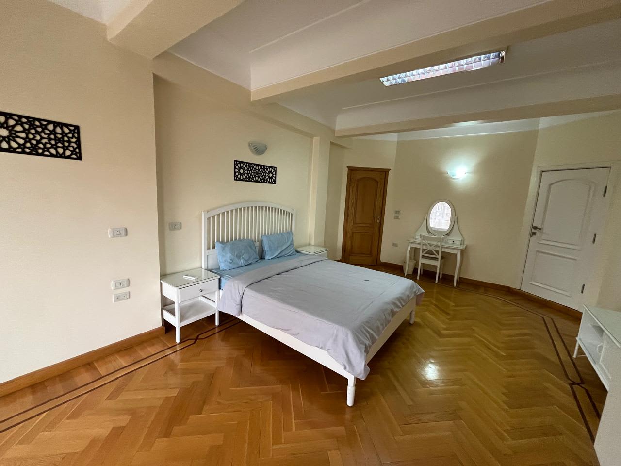 Bright 3BR Apartment with Balcony & Natural Light In Zamlek