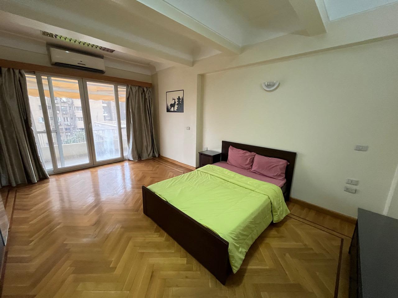 Bright 3BR Apartment with Balcony & Natural Light In Zamlek