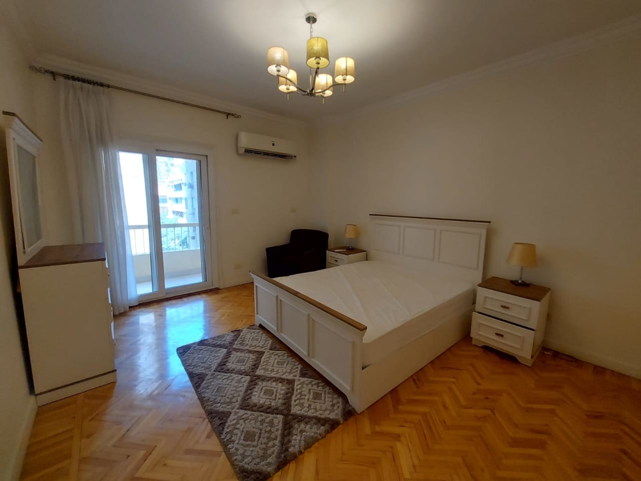 Serene 3-Bedroom Apartment with Green Views in Zamalek