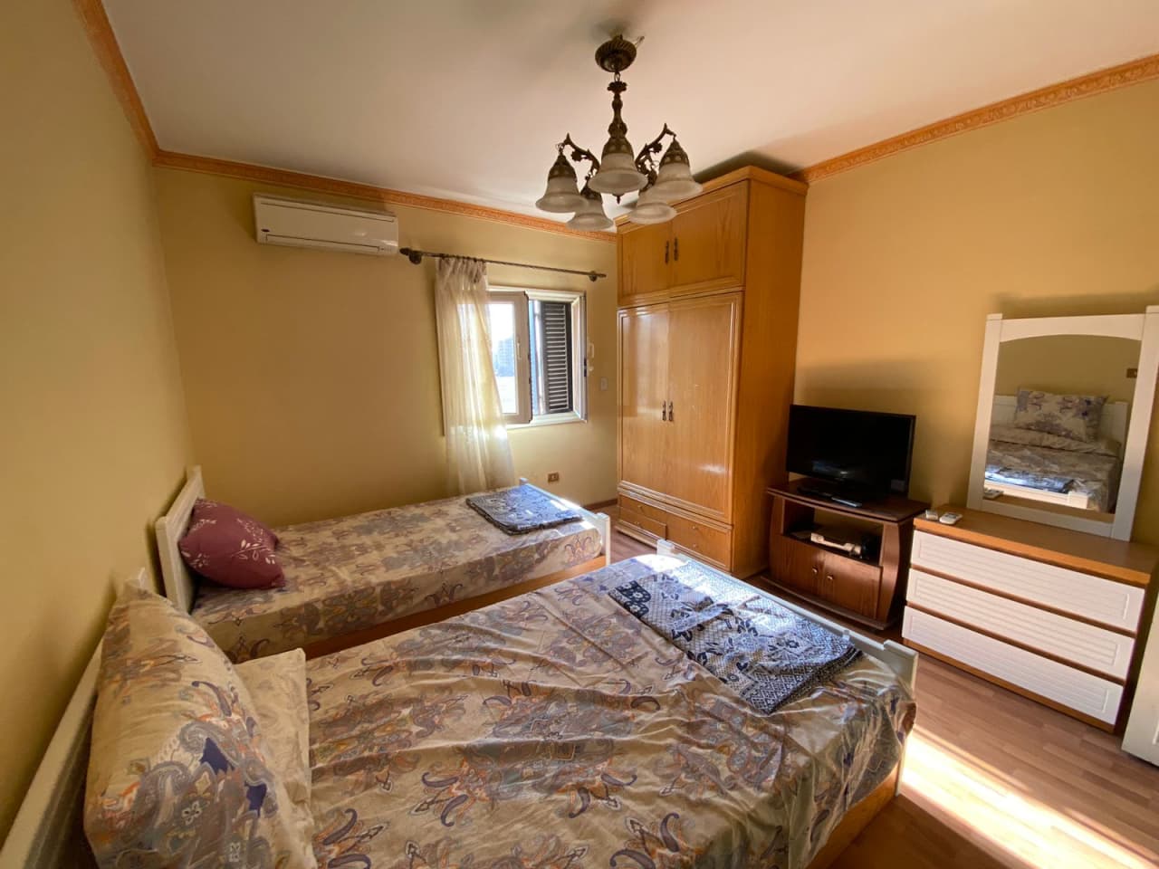 Daylight Filled Furnished Apartment For Rent In Maadi Degla.