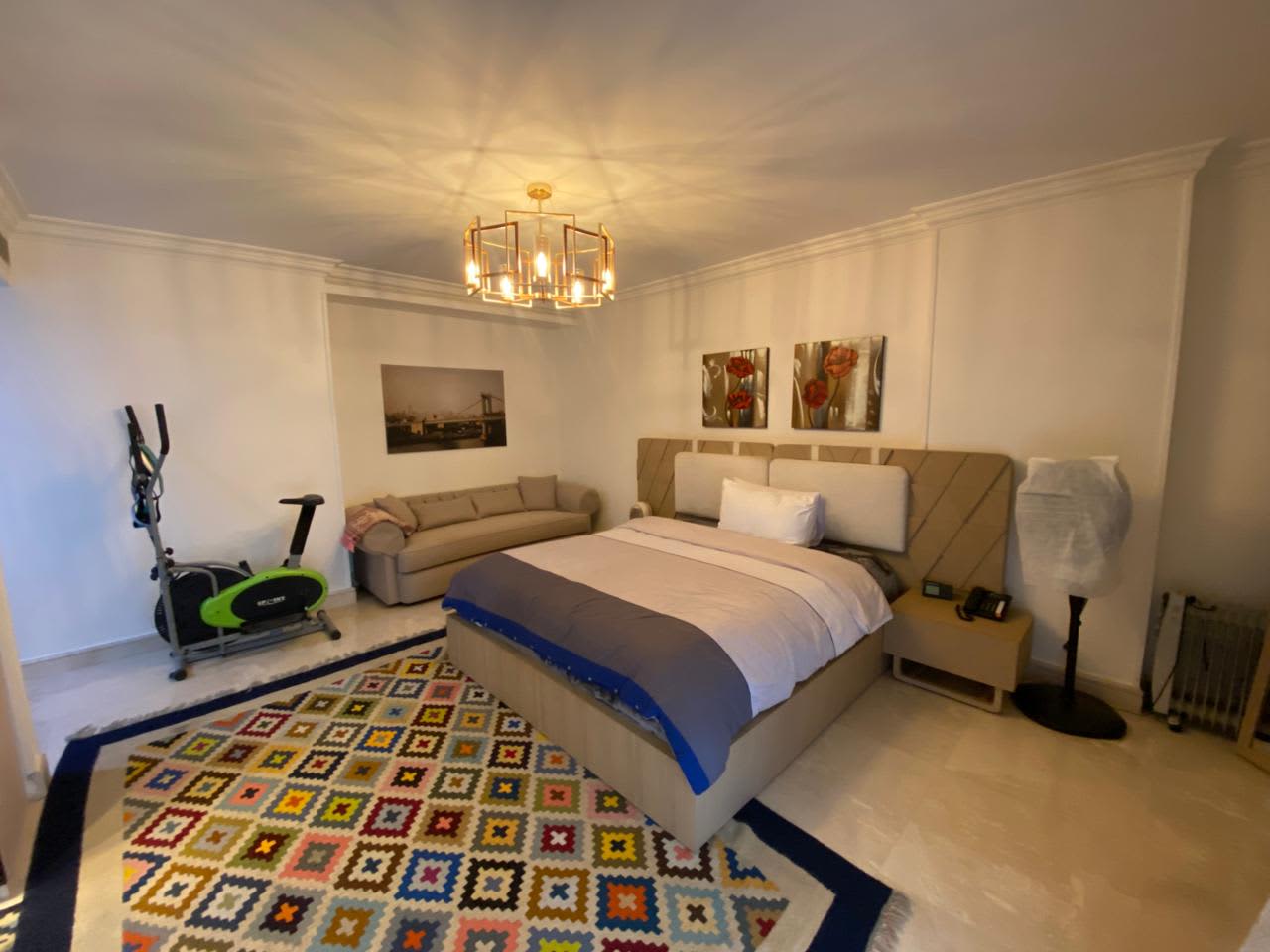 3BR Apartment in Maadi - Balcony with Green Views
