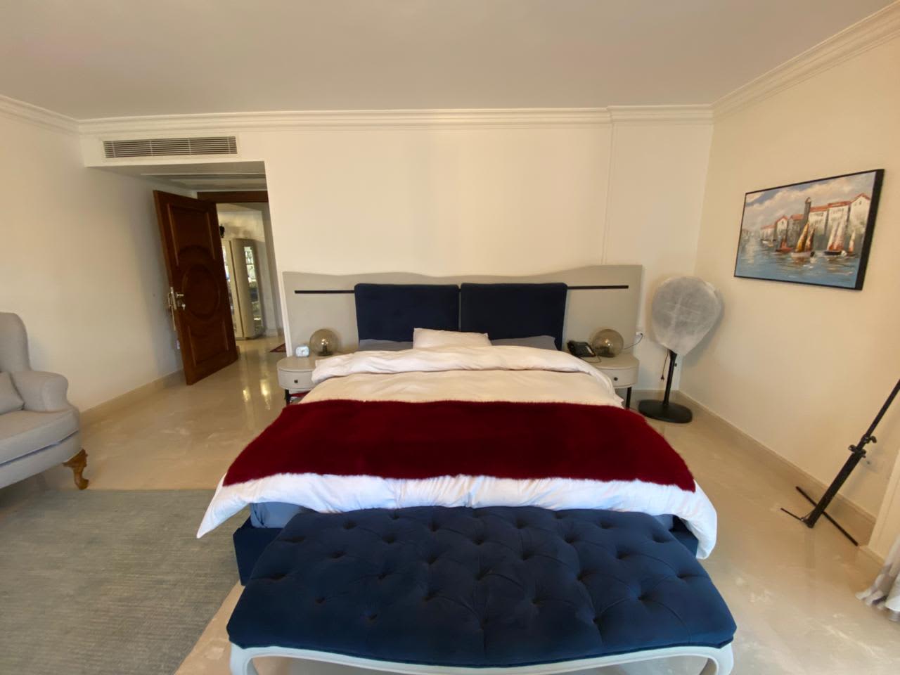 3BR Apartment in Maadi - Balcony with Green Views
