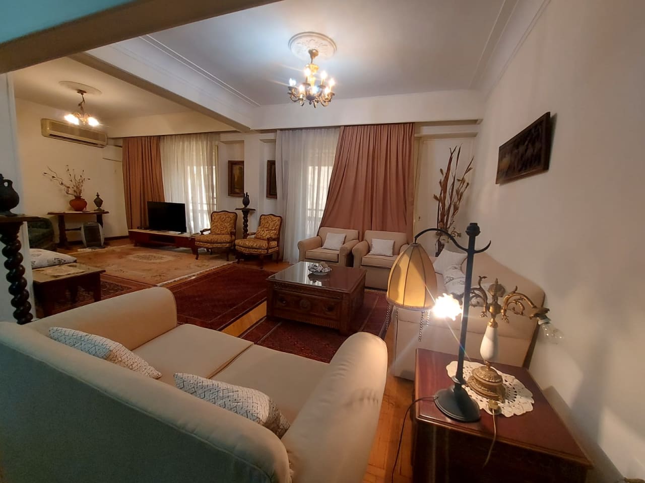 With View Nile Furnished Unit For Long Term Rent In Zamalek