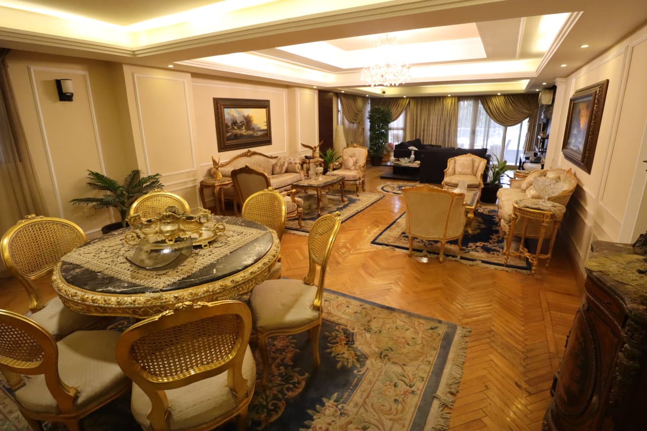 Bright 250 sqm Apartment with Large Reception For Rent In Zamalek