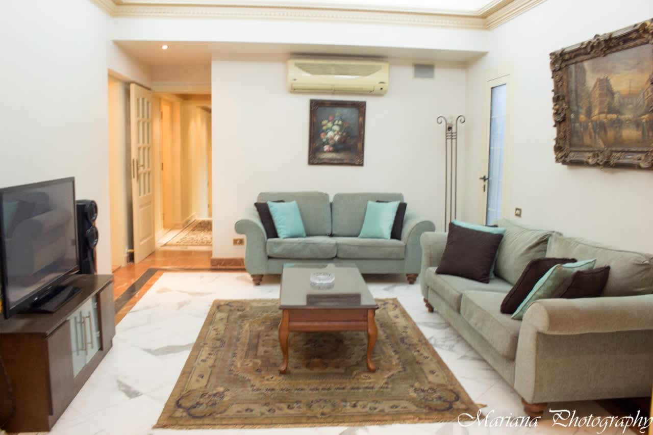 Furnished Apartment With 2 Receptions In Zamalek