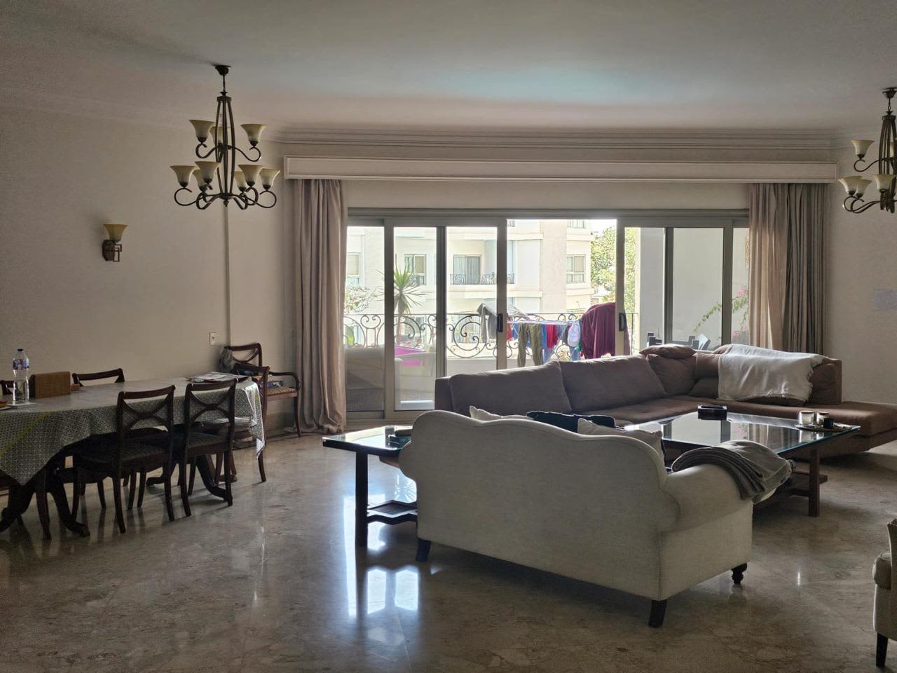 Luxury Furnished Apartment With Shared Pool In Sarayat El Maadi.