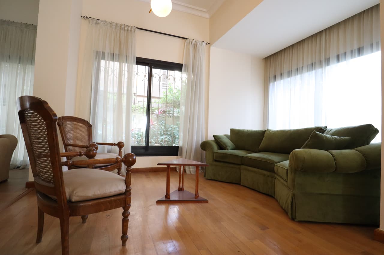 Charming Modern Ground Floor Duplex For Rent In Maadi Sarayat.