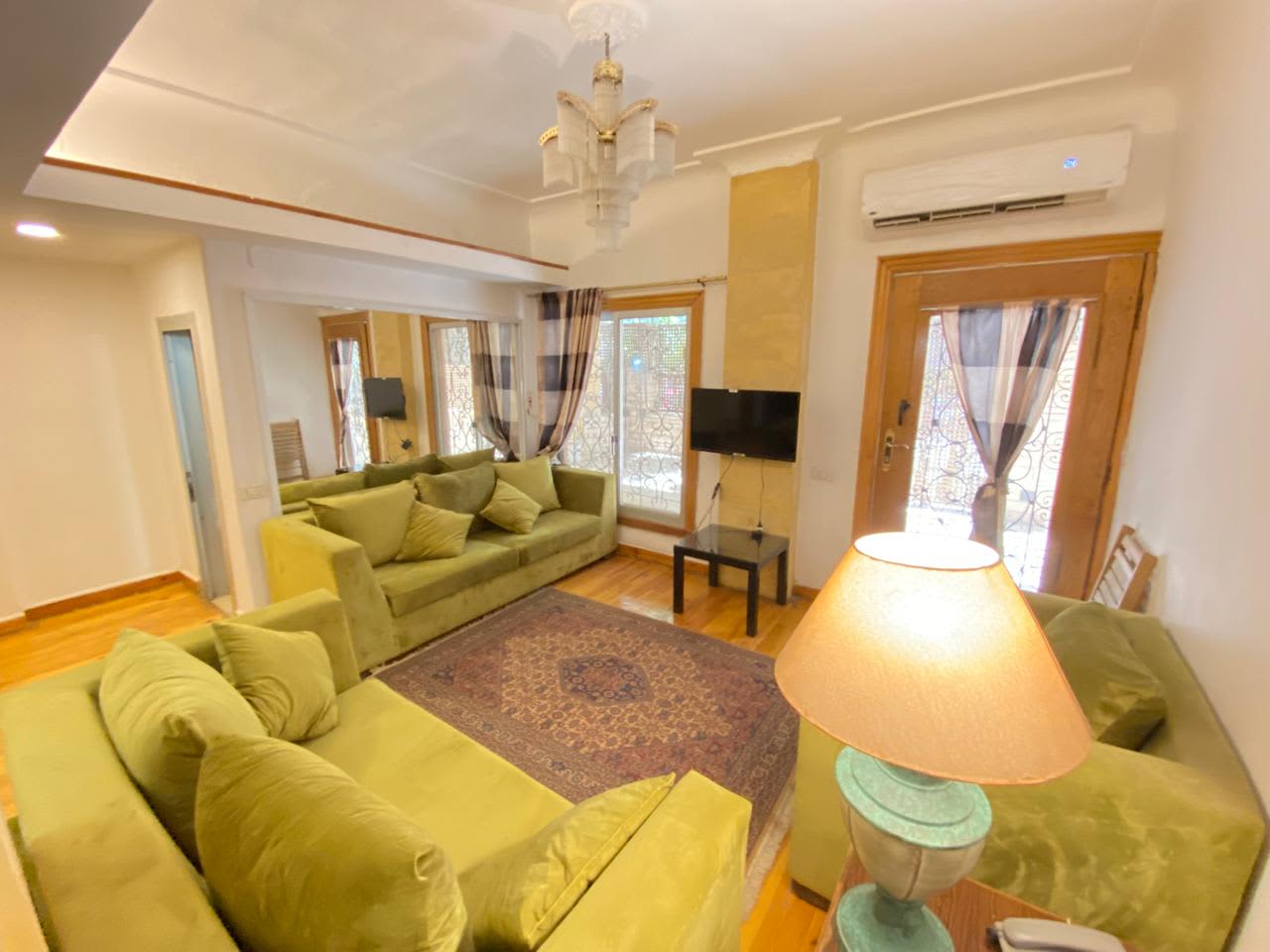 Cozy Furnished Ground Floor For Rent In Peaceful Maadi Degla.