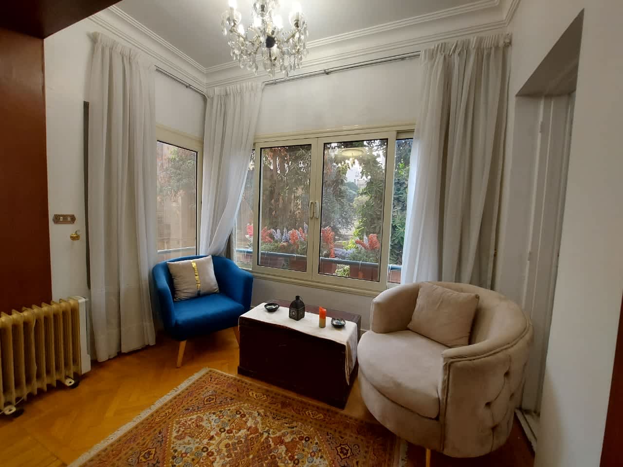 Comfortable 2BR Home with Scenic Green Views In Zamalek