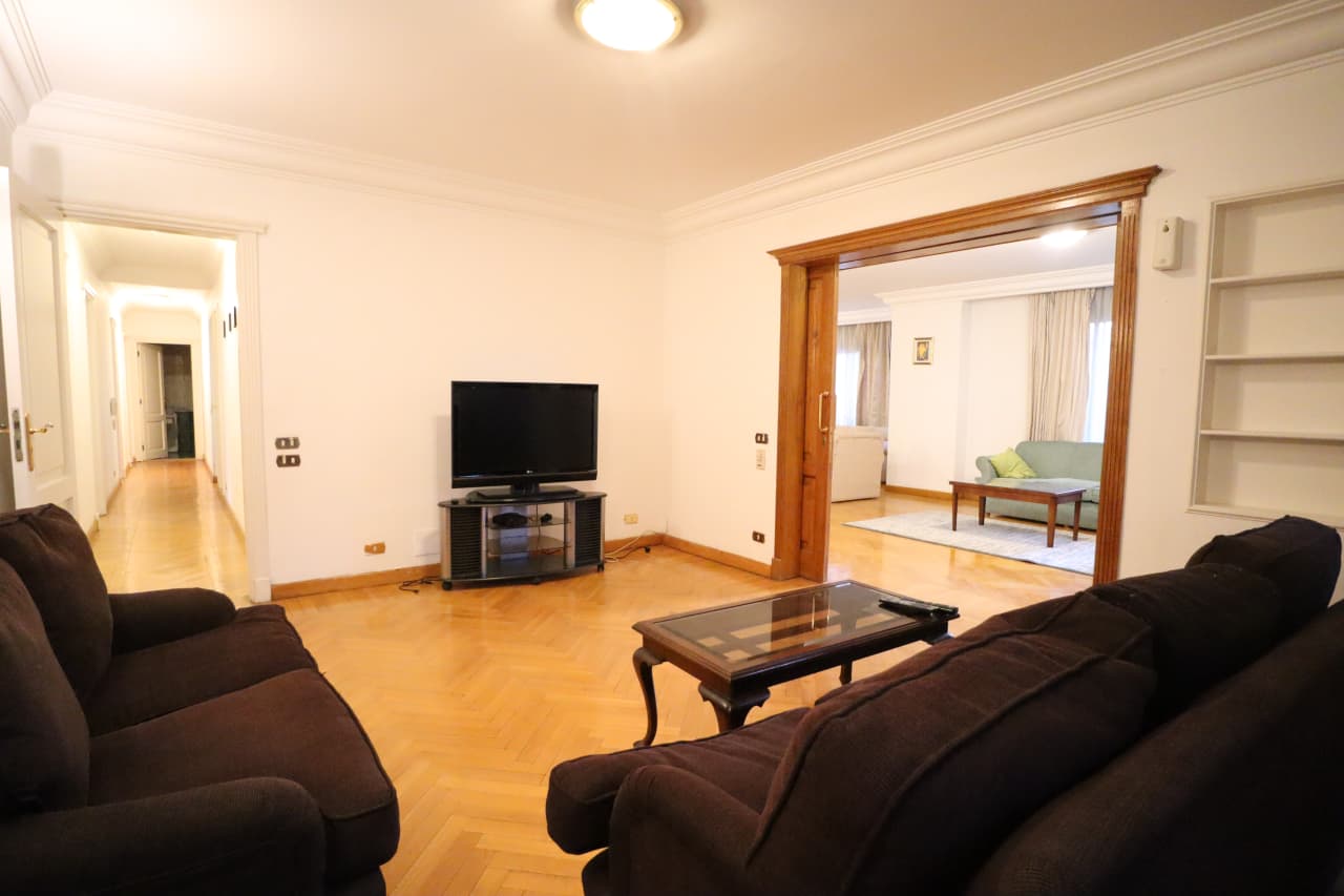Luxury Furnished Apartment With Pool Access In Maadi Sarayat.
