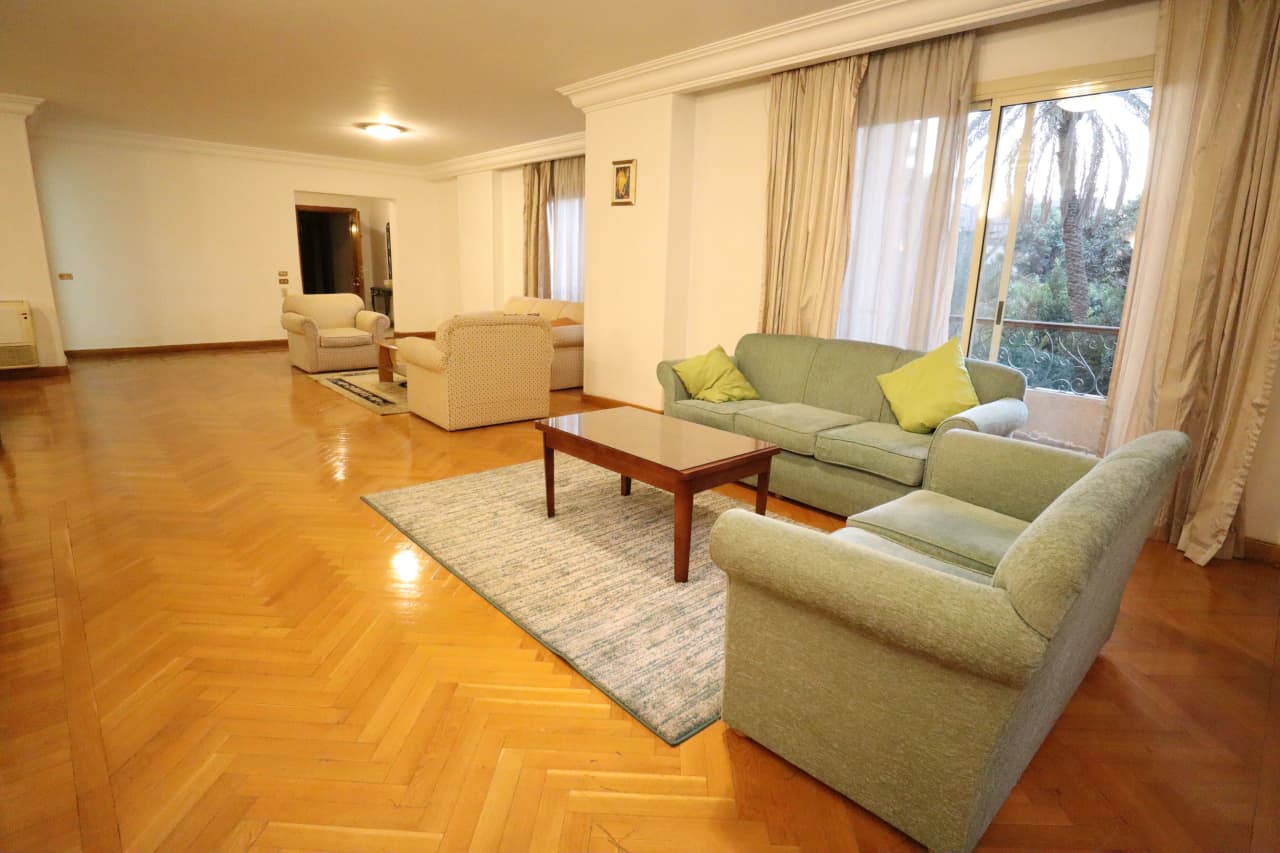 Luxury Furnished Apartment With Pool Access In Maadi Sarayat.