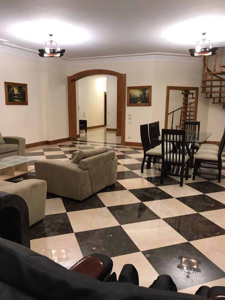 Cozy Furnished Roof With Shared Pool In Maadi Sarayat