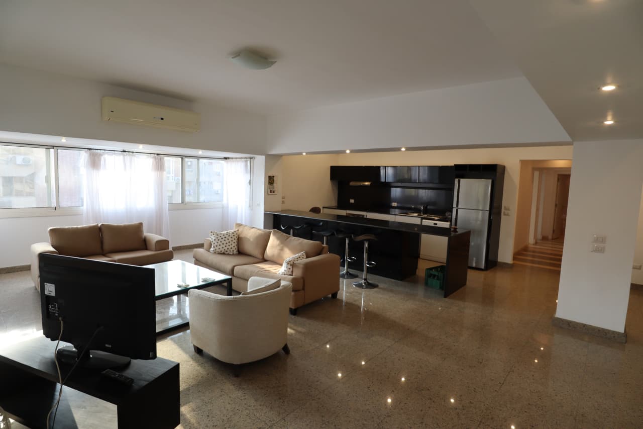 Stylish 3 Bedroom Apartment with Balcony in Maadi