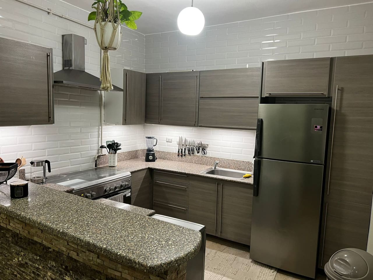 Modern Apartment With American Kitchen Located In Maadi Sarayat.