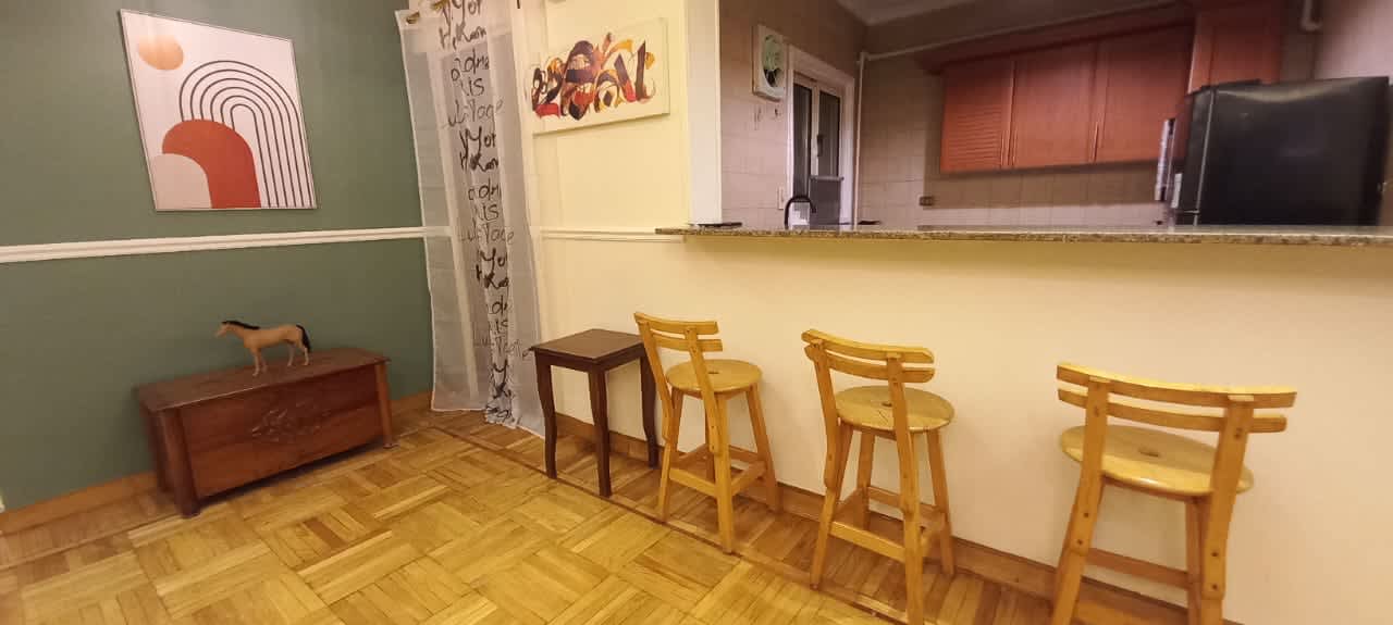 Charming Furnished Ground Floor With Green Garden In Maadi Degla.