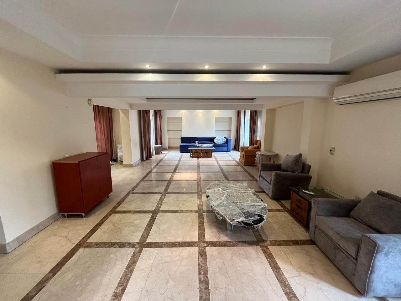 Furnished Apartment With Shared Pool In Maadi Sarayat|Specious Outdoor Area.