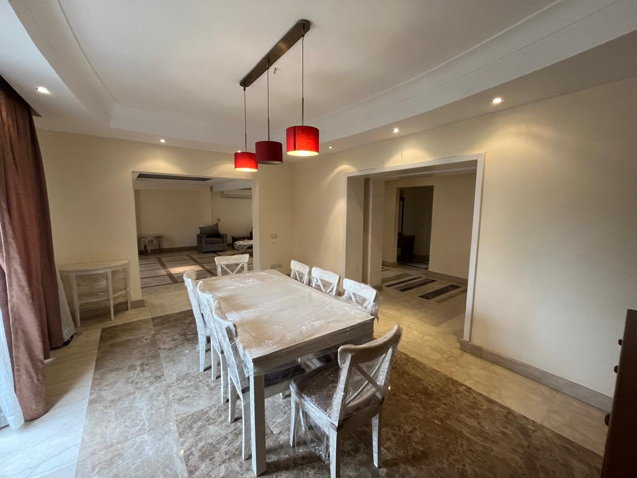 Furnished Apartment With Shared Pool In Maadi Sarayat|Specious Outdoor Area.