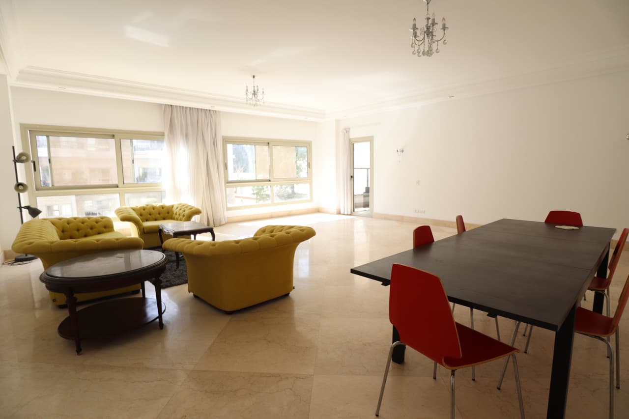 Chic Furnished Apartment In A Prime Maadi Sarayat Location | 300Sqm.