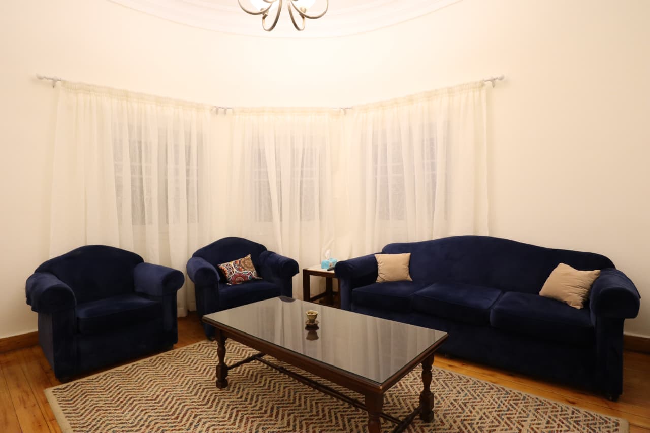 Charming Furnished Ground Floor In Prime Sarayat El Maadi.