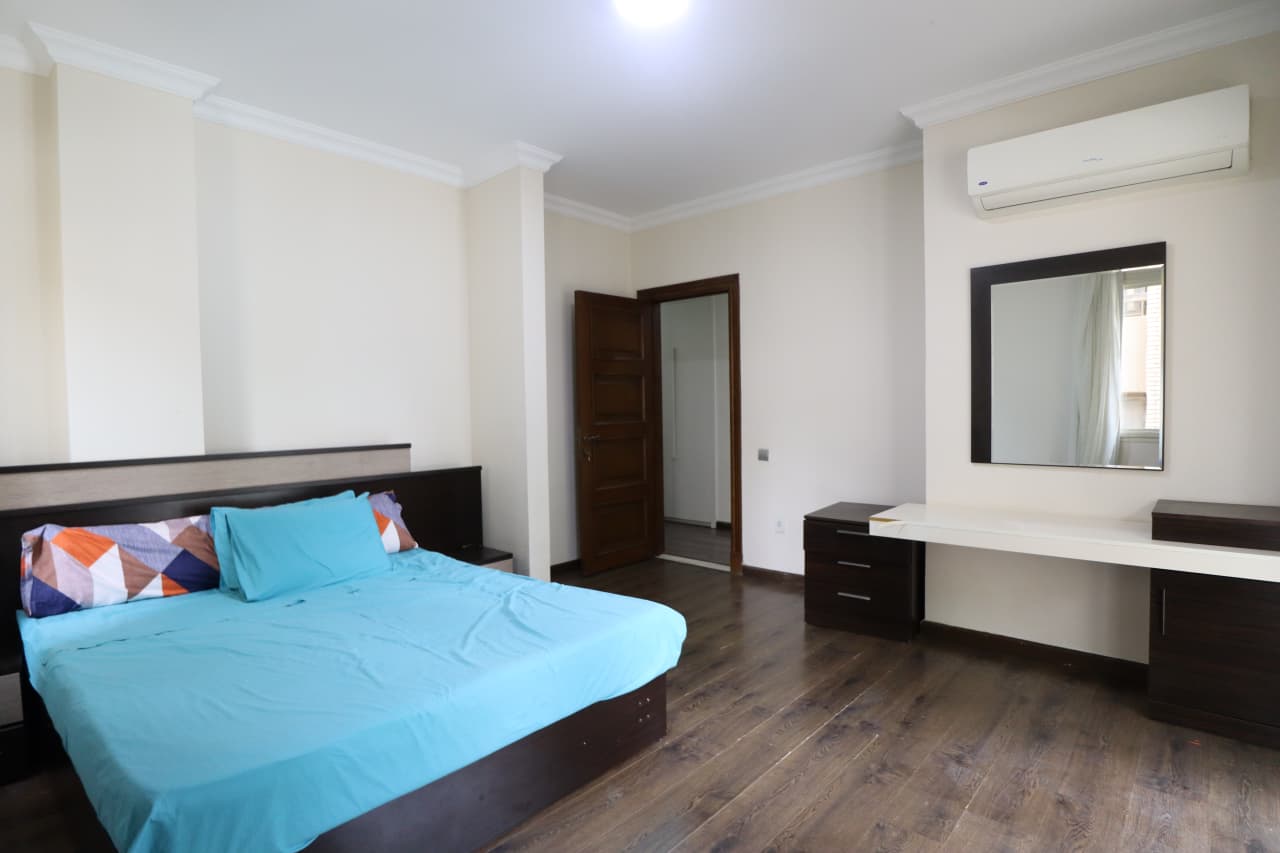 Bright Furnished Apartment With Shared Pool Access In Maadi Sarayat.