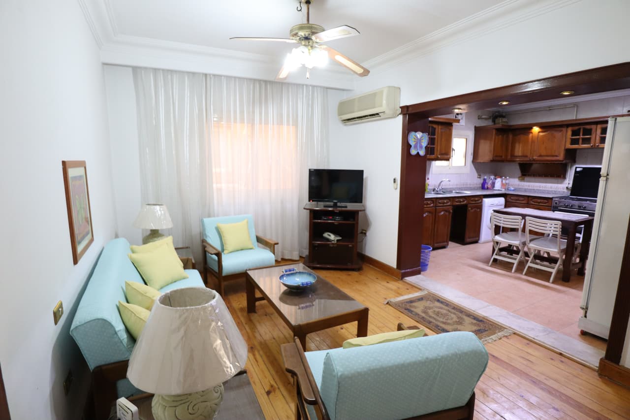 Peaceful & Homey Furnished Apartment in Maadi Degla.