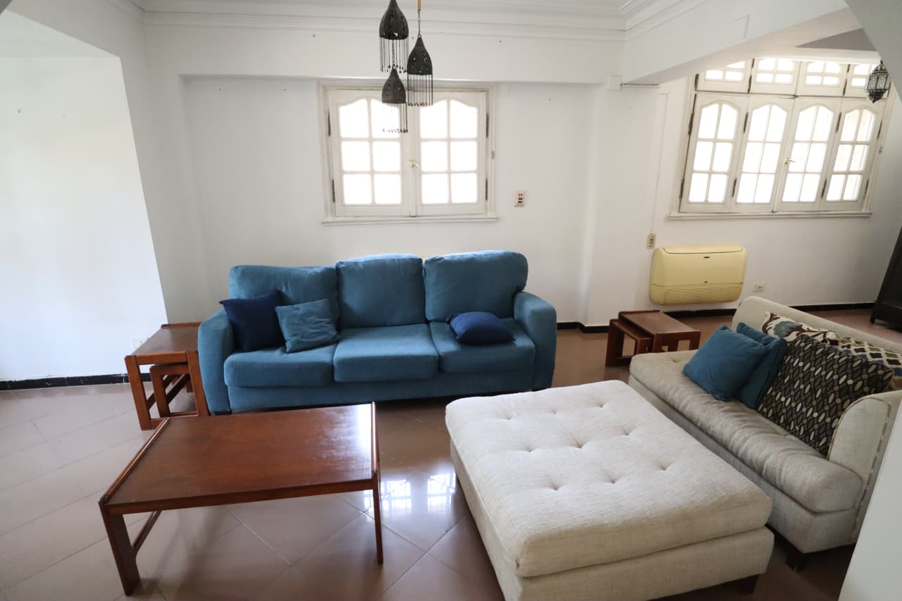 Furnished Apartment With 3 Balconies In Maadi Sarayat For Rent