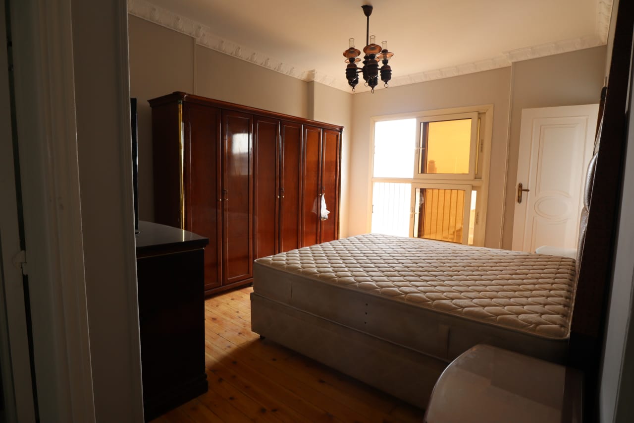 Serene Furnished Apartment With Breathtaking Nile Scenery In Zamalek.