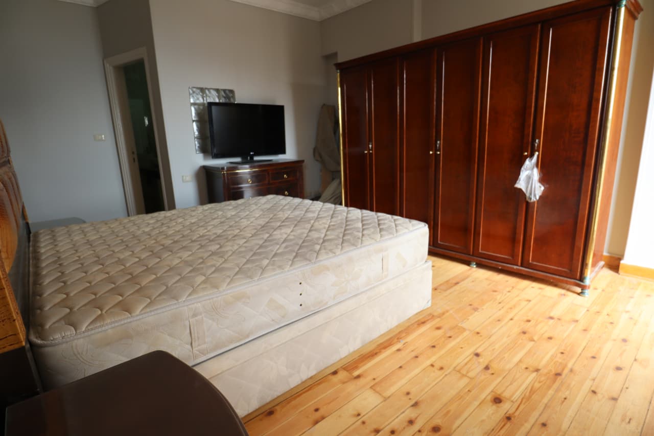Serene Furnished Apartment With Breathtaking Nile Scenery In Zamalek.