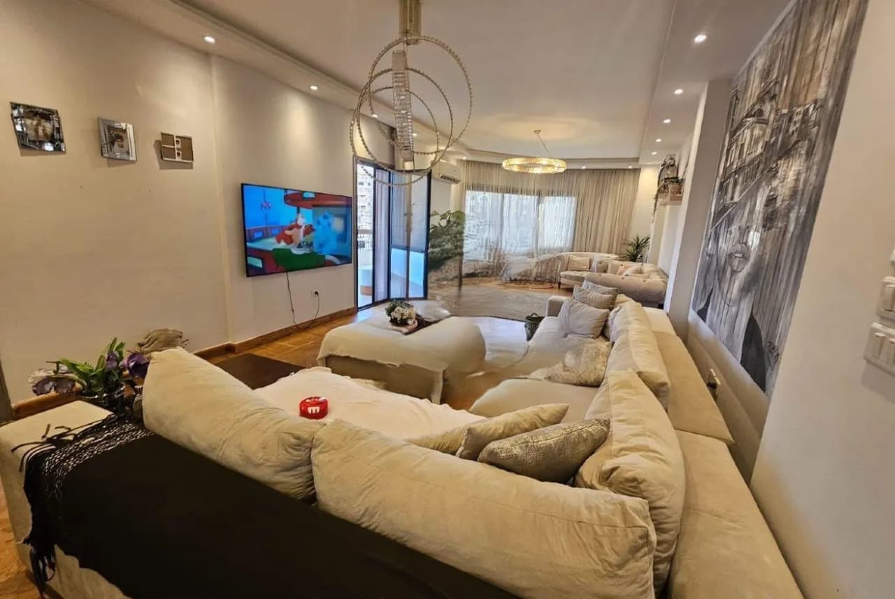 Bright Apartment with Green Views in Prime Maadi Location